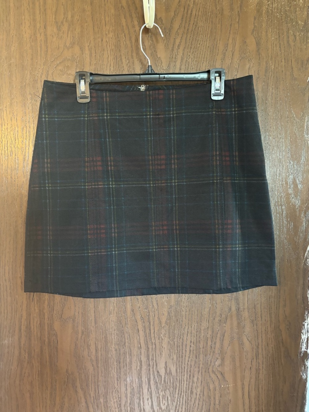 wild fable Black Plaid Mini Skirt